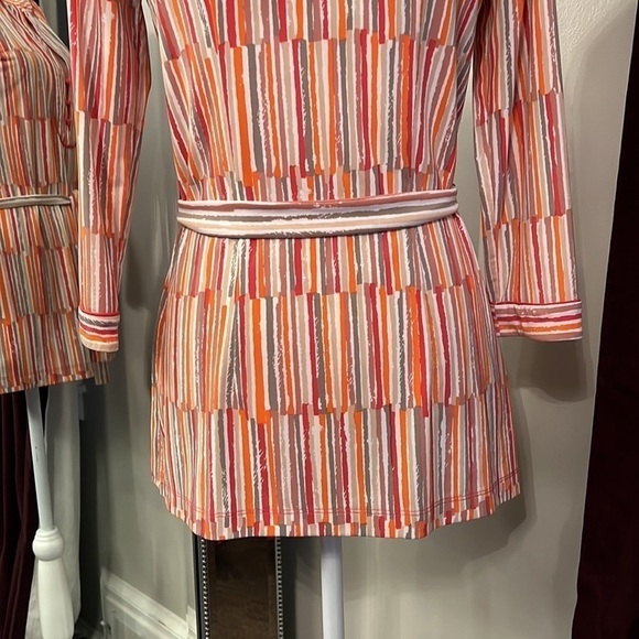 BCBGMAXAZRIA 3/4 Sleeve Striped Tunic Size Small - Picture 7 of 11